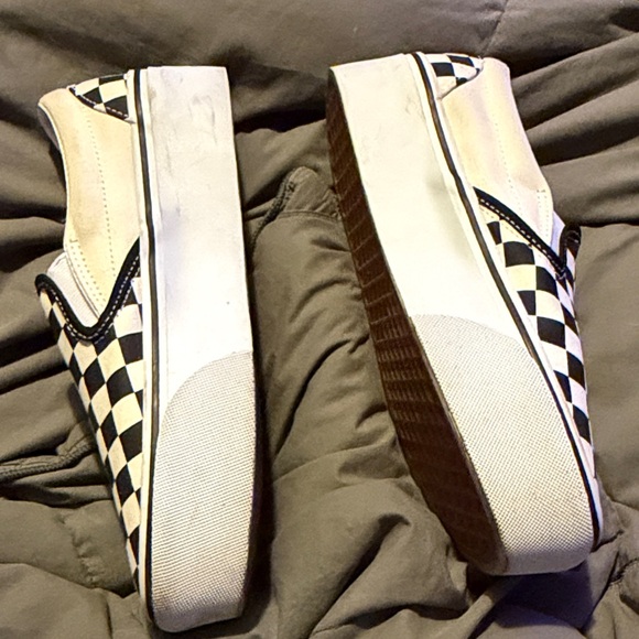 Vans Black and White Checkerboard Slip-Ons - Picture 2 of 5